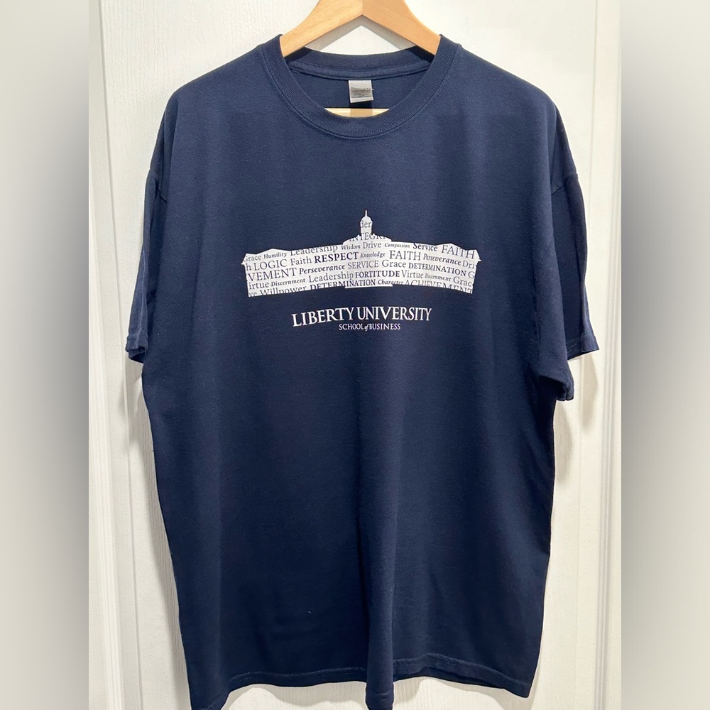 Liberty University School of Business Gildan Dry Blend Tee Shirt - Size: XL